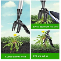 Foot-Operated Weeder Outdoor Stand Up Weed Puller Claw  Remover Tool Puller Replacement Heavy Duty Yard Garden Claws