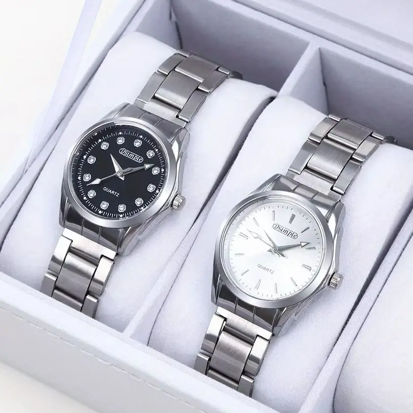 2pcs Women's Quartz Watch Set, Stainless Steel Strap, Elegant Design | Classic Elegant Women's Watch | Gifts for Women