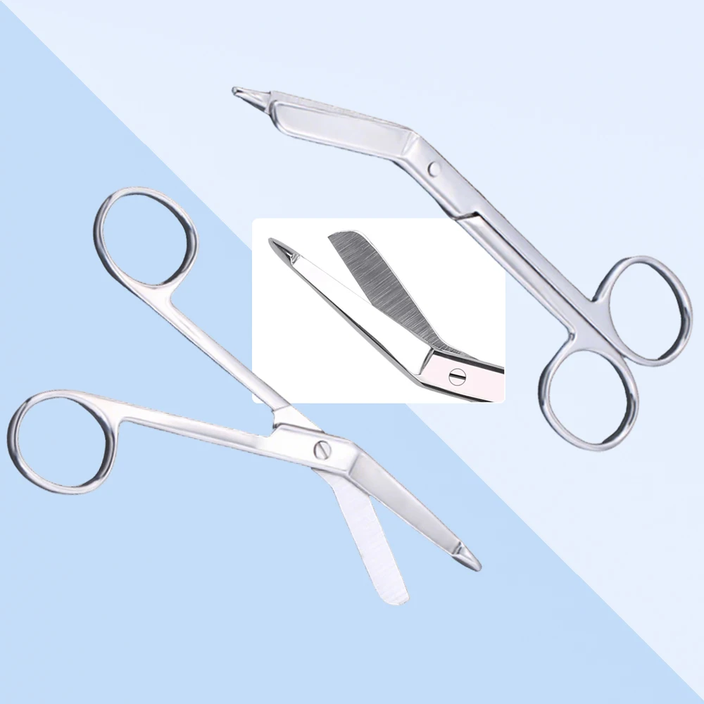 

Medical Stainless Steel Lister Bandage Scissors 14Cm Surgical Tools for First Aid and Surgery Hospital Equipment