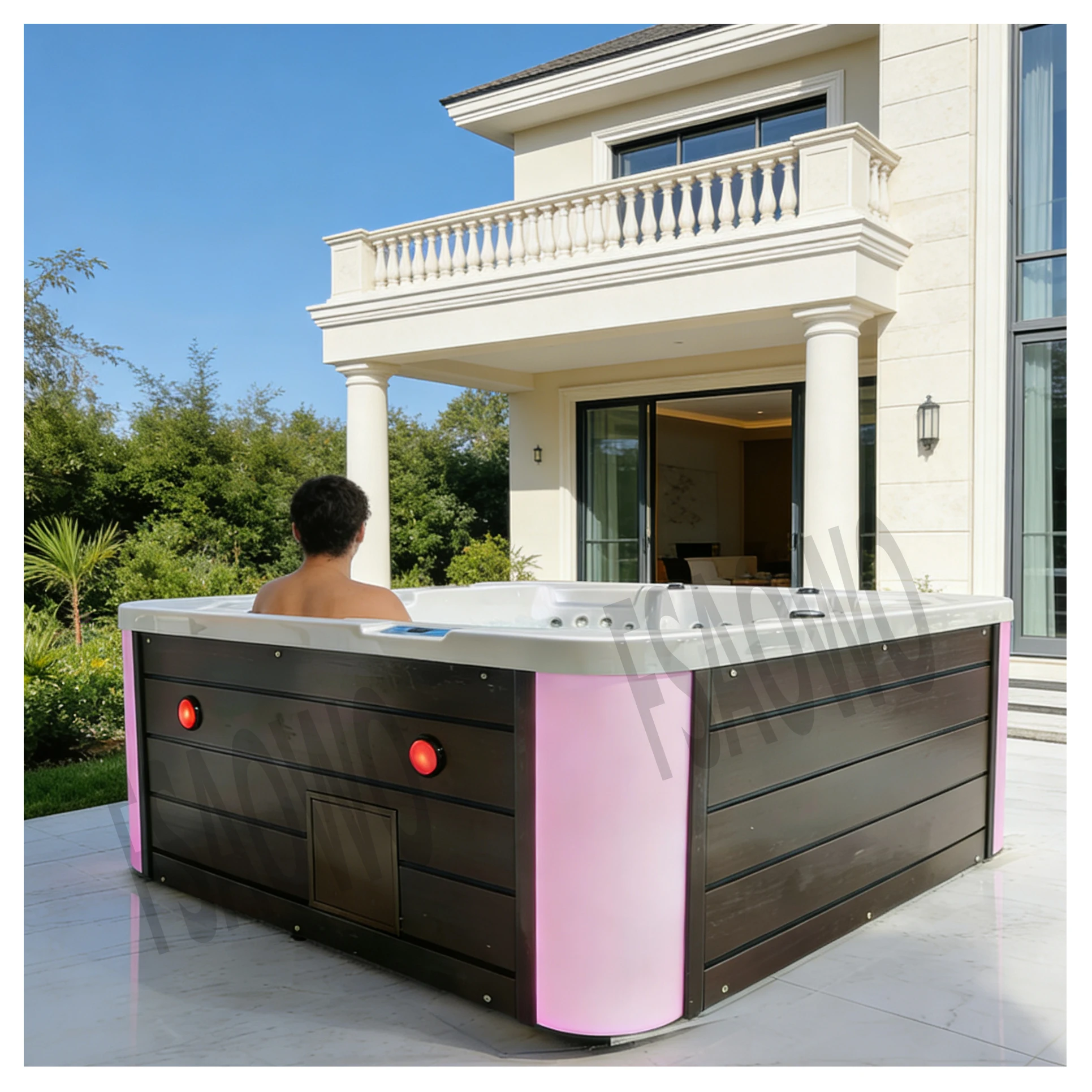 Pool Spa Outdoor Spa Tubs Sauna Room Jetted Yacuzzier Balboa System Hot Tub Outdoor Inflatable Tub Hot Tubs And Jakuzzis Outdoor