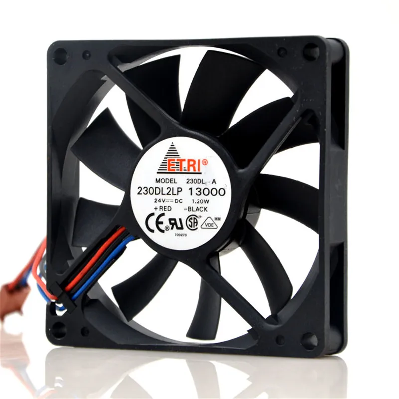 For ETRI 230DL A 230DL2LP 13000 DC 24V 1.2W 8cm 8015 80x80x15mm Cooling Fan