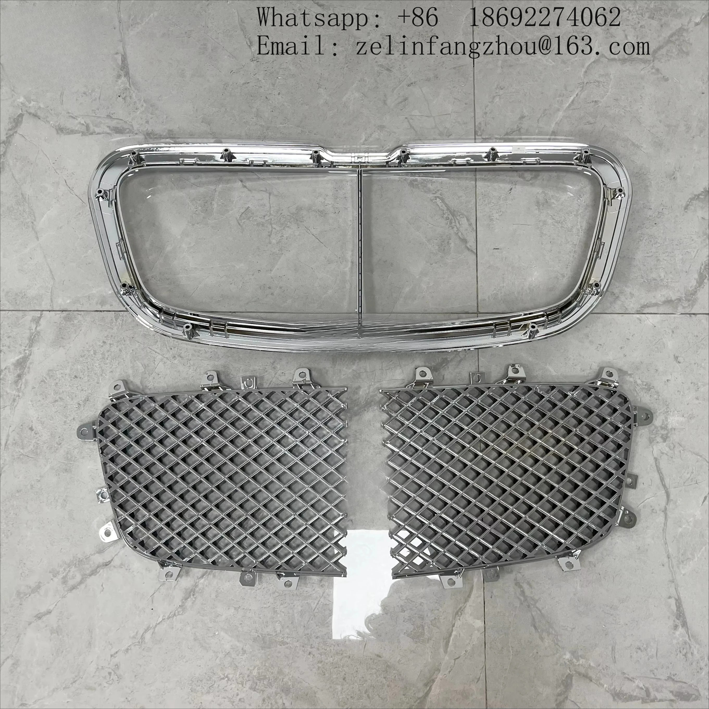 

For Bentley Flying Spur Continental GT Front Bumper Grille Auto Parts Front Grille Mesh Frame 4W0853667 3W0853683 3W0853684