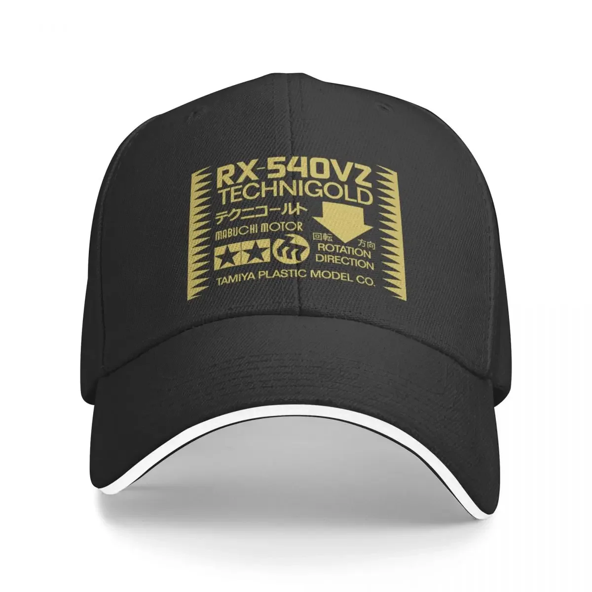 

Tamiya Technigold RC Motor Label Baseball Cap hats on offer Hat Luxury Brand Men's Hats Women's