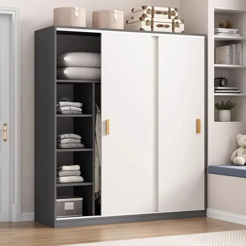 Space Saving Wardrobe European Stackable Clothes Wooden Wardrobe Storage Organizer Closet De Madera De Ropa Room Furniture