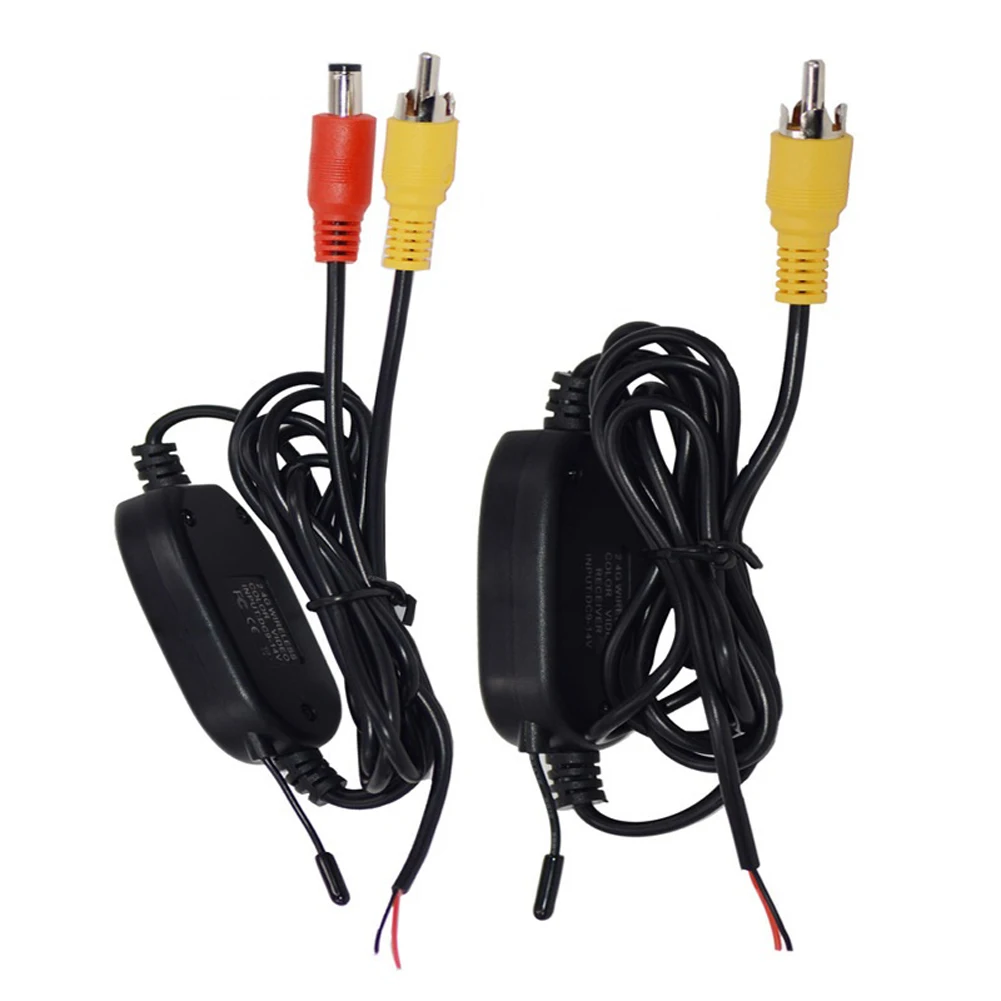 Wireless RCA Video Transmitter Receiver 2.4Ghz for Car Monitor Back Up Reverse Rear View Camera