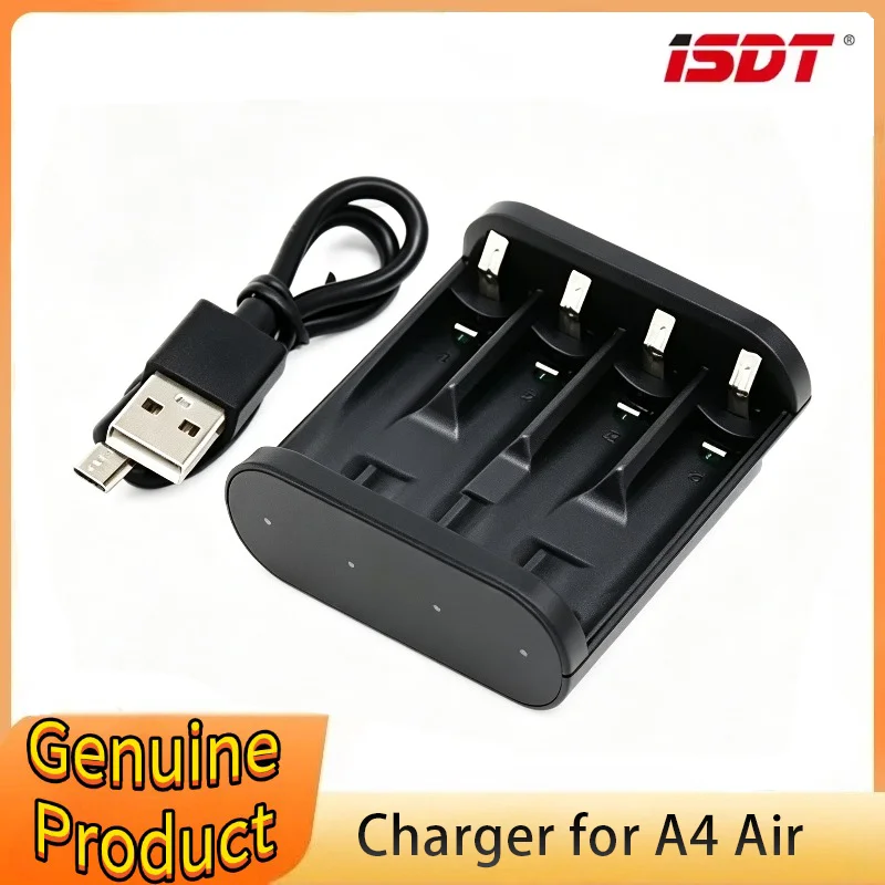 ISDT A4 Air 10W 1.5A DC Smart Battery Charger for AA AAA 10500 12500 NiMH NiCd Li-lon LiFePO4 Battery