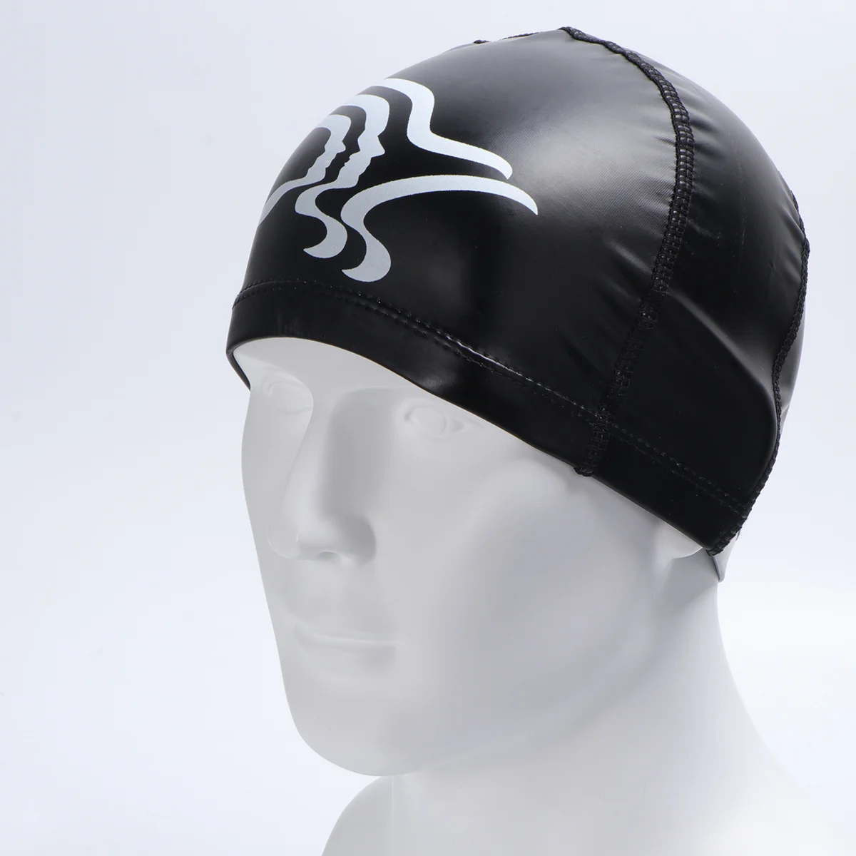 قبعة سباحة مرنة ناعمة مقاومة للماء للنساء والفتيات خفيفة الوزن للحماية من الأشعة فوق البنفسجية مع غطاء للأذن لتخفيف تعب الرأس والشعر