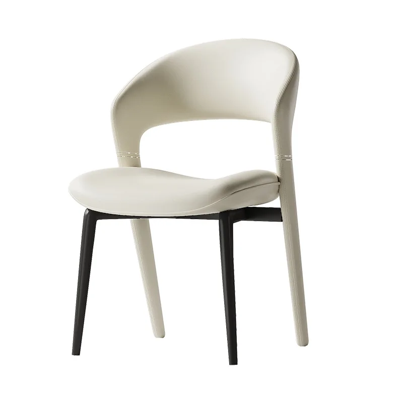Light luxury simple modern home dining chair high-end designer living room backrest