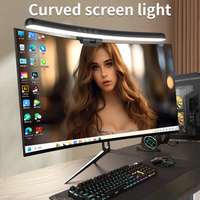 Curved LED Monitor Light Bar USB Rgb PC Screen Lamp Stepless Dimming Backlight Hanging Laptops Gaming Gamer Office Lighting