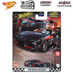 Original Hot Wheels Premium-Auto-Boulevard 2021, Toyota GR Supra, Spielzeug für Jungen, Maßstab 1:64, Druckguss, Voiture-Legierungsmodell, Geburtstagsgeschenk