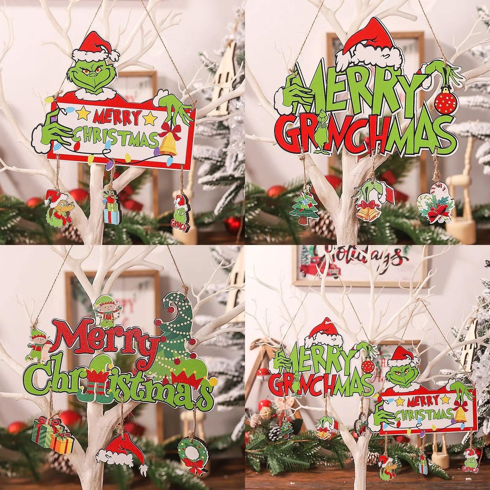 Nuevas decoraciones navideñas Grinch Feliz Navidad Letreros colgantes de madera para centros comerciales/tiendas/hogar, adecuados para cumpleaños, recuerdos de viaje, graduación, inauguración de la casa, fiestas, Navidad, día del padre, día de la madre, día de San Valentín, día de San Valentín, día de Navidad de Navidad, día de Navidad de Navidad, día de Navidad, día de Navidad, día de Navidad de Navidad de Navidad, día de Navidad de Navidad, día de Navidad, día de Navidad de China