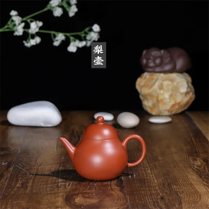

150ml Chinese Yixing Purple Clay Tea Pot Master Handmade Dahongpao Dragon Egg Teapot Custom Beauty Tea Infuser Zisha Tea Set