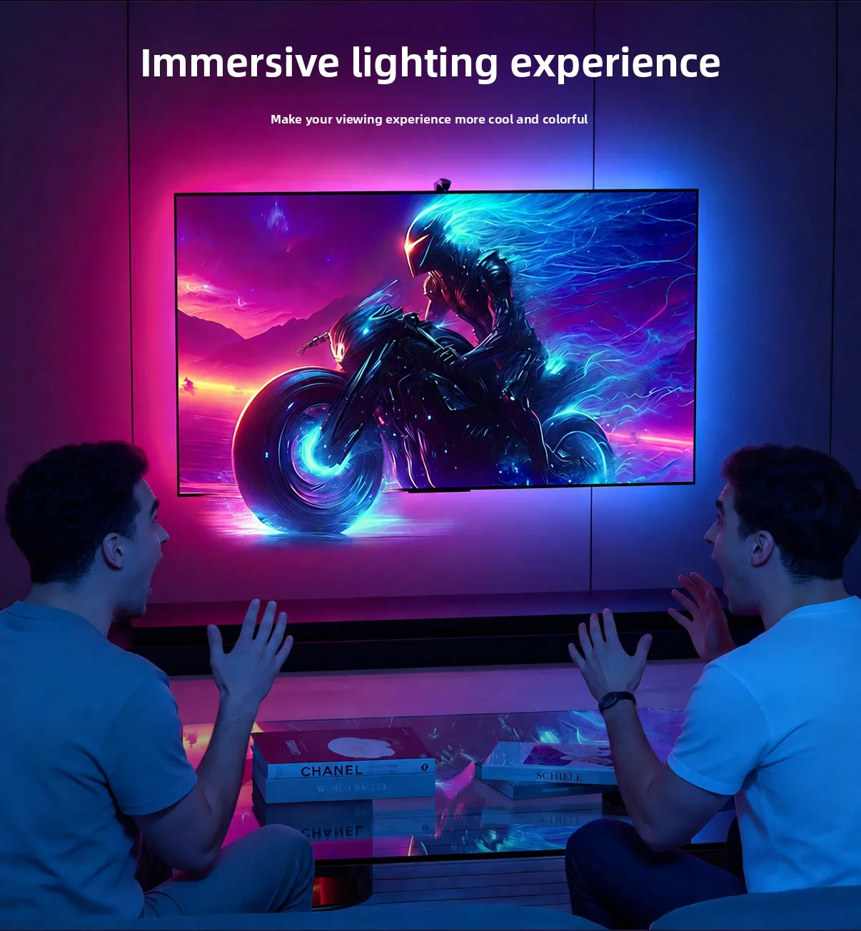TV Sync LED Strip Light RGB Immersion Backlight Bluetooth Camera Capture Ambient Lighting