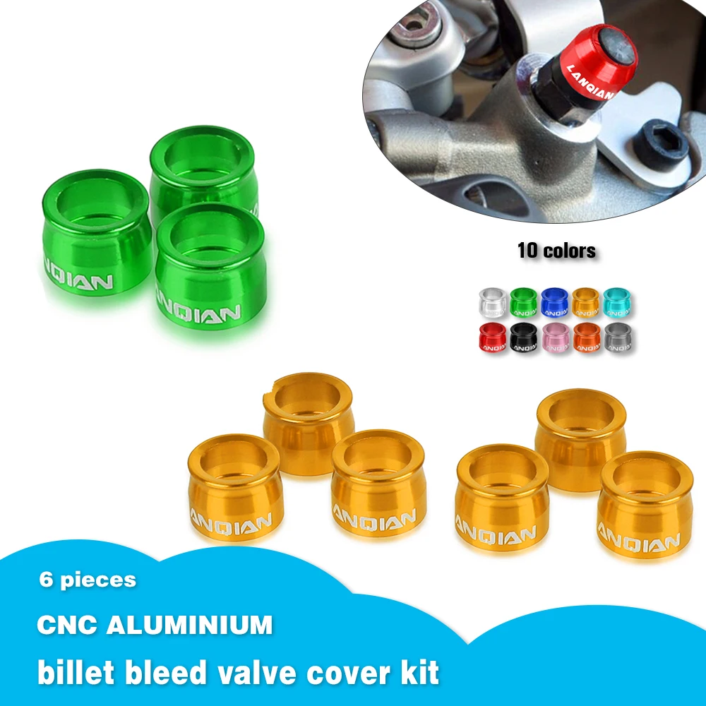 

Billet Bleed Valve Cover Kit For KAWASAKI ER6F ER6N Ninja 1000 ZX10R Ninja 600 ZX6R 636 ZX-6R Z1000 Z750 Caliper Master Cylinder