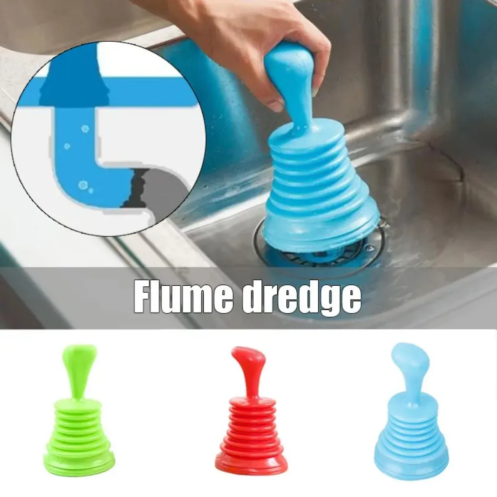 Pipeline Dredge Suction Cup Toilet Plungers Press Cleaning Sink Drain Pipe Tool Suction Cup Plug Toilet Bathroom Tools Household