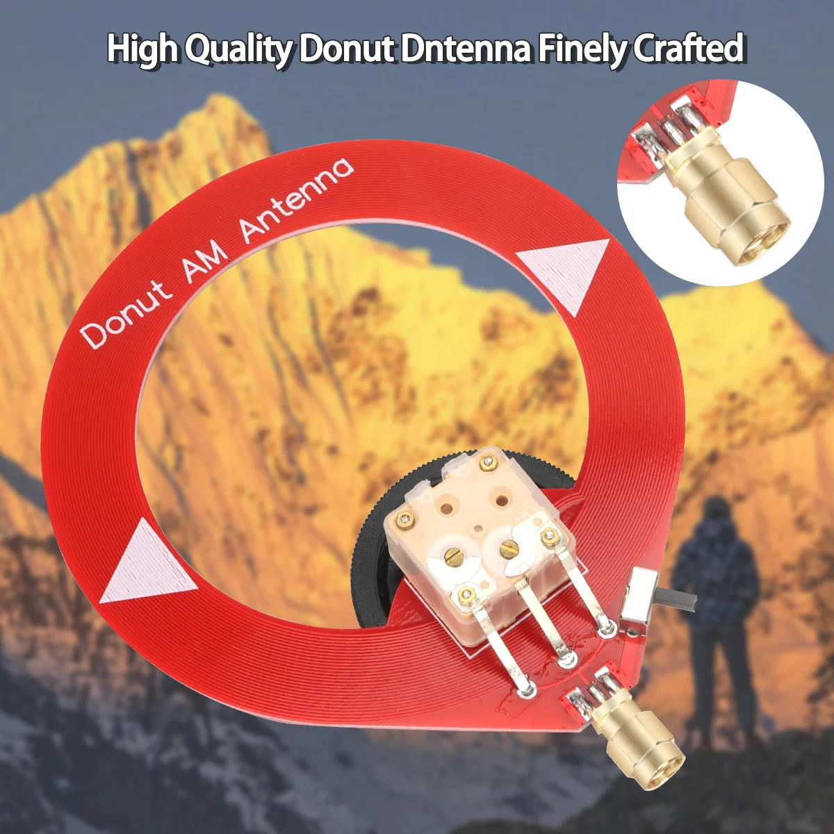 Antena donut banda ancha HF VHF para recepción de onda corta