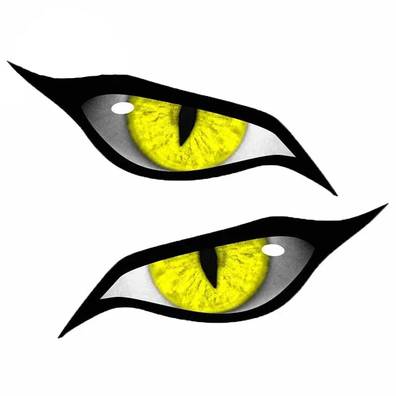 Evil Yellow Eyes Anime Waterproof Vinyl Stickers Decal For Car Motorcycle RV Windshield Scratch Occlusion Decor