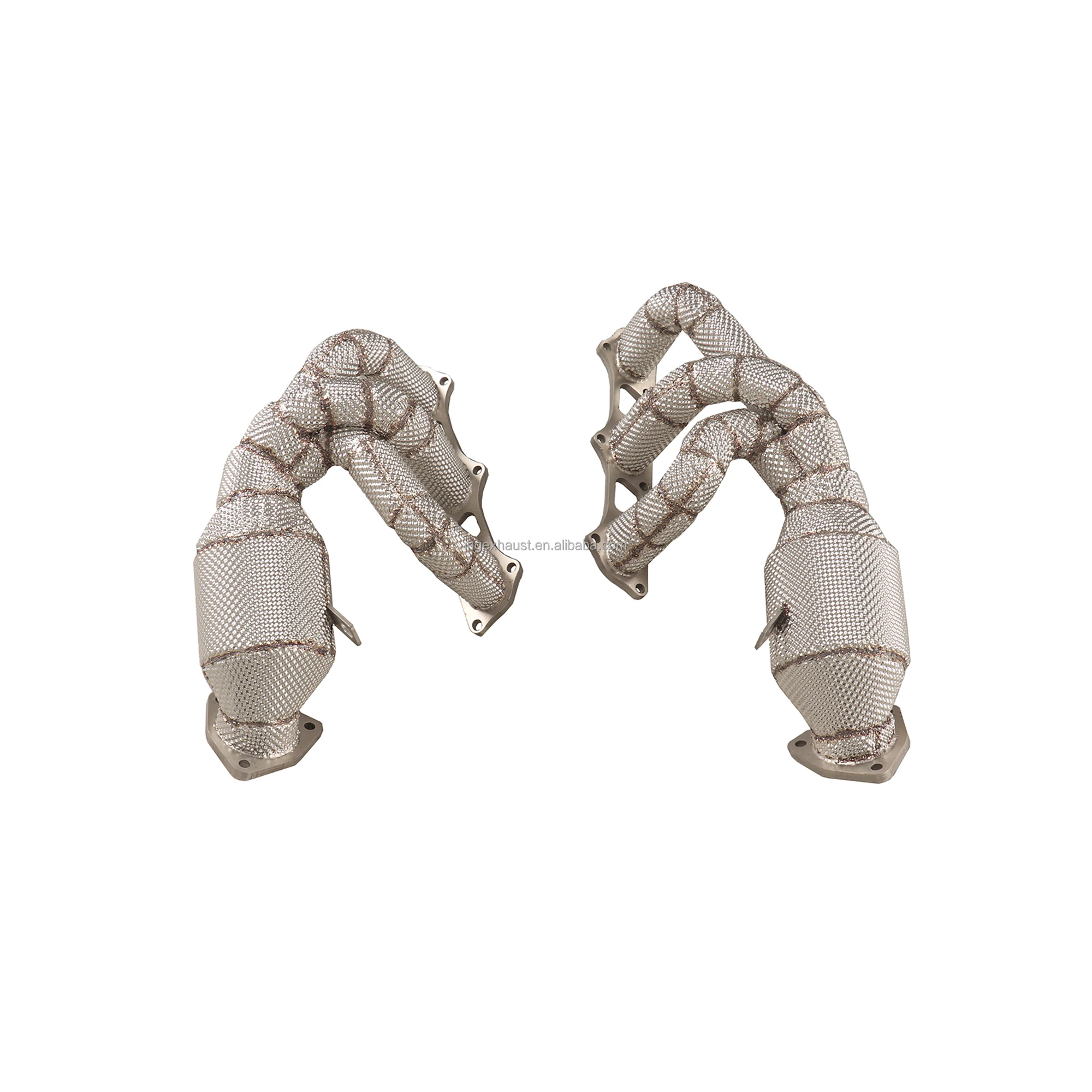 

ING Stainless Steel Exhaust System Header Downpipe for Porsche 718 GT4 RS with Head Shield High Quality Auto Turning Pipe Parts