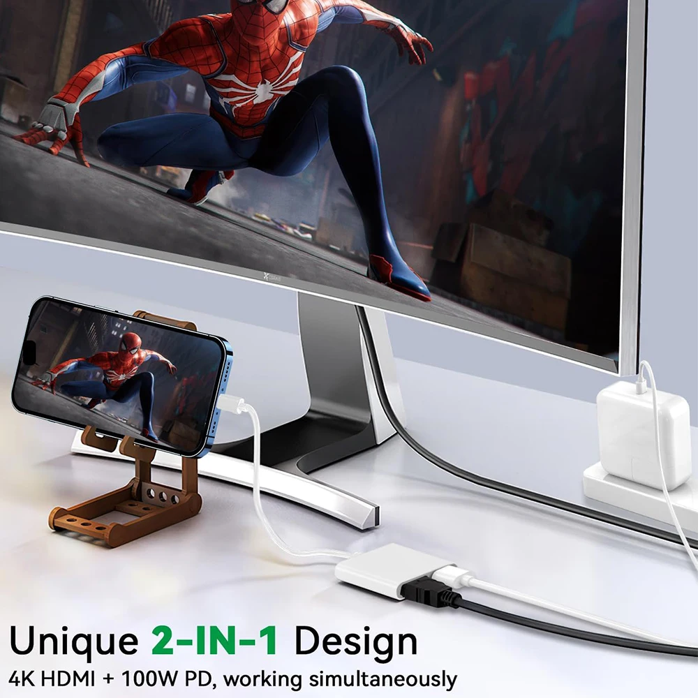 TYPE C Digital AV Adapter 2 in 1 HDMI AND USB C