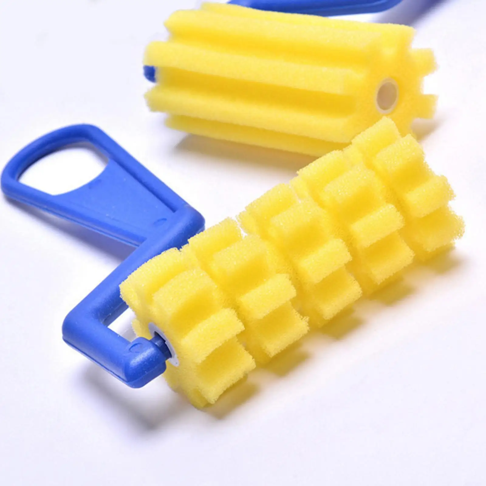 بكرة فرش طلاء الرغوة للأطفال ، لوحة إسفنجية بألوان مائية ، 2-4 عبوات ، 4x