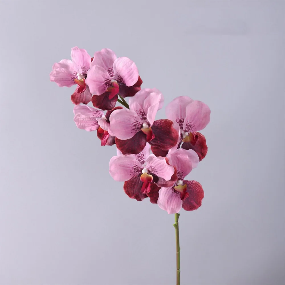 80 CM Artificial Vanda Orchid Moisturizing Large Flower Real Touch Orchids Realistic Floral Arrangements Simulation Flower