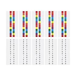 Alphabet Index Label Stickers Tabs Colorful Waterproof Memo Strip Page Marker Sticky Flags For Notebooks Office Supplies