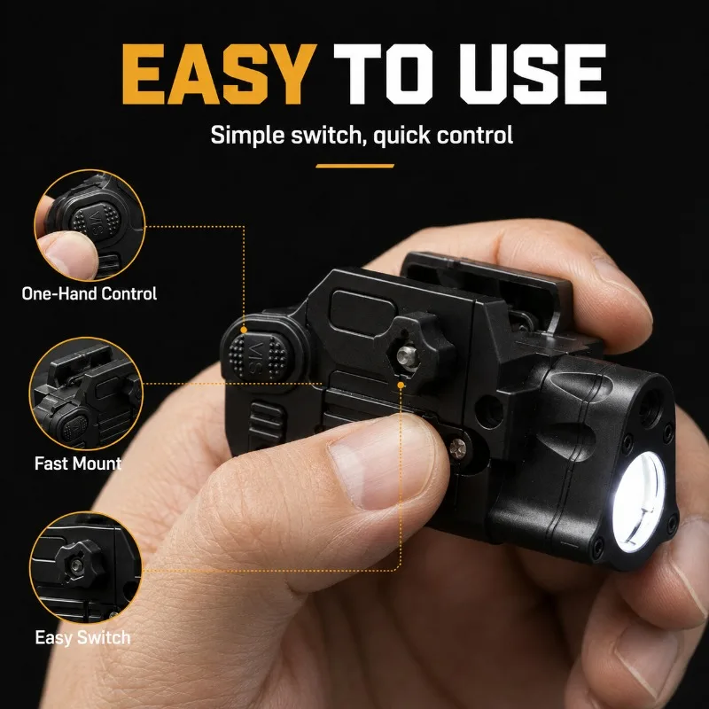20mm General‑use Rail Model Modification Parts, Bottom Install Transmitter & Bottom Mount Lamp Fittings