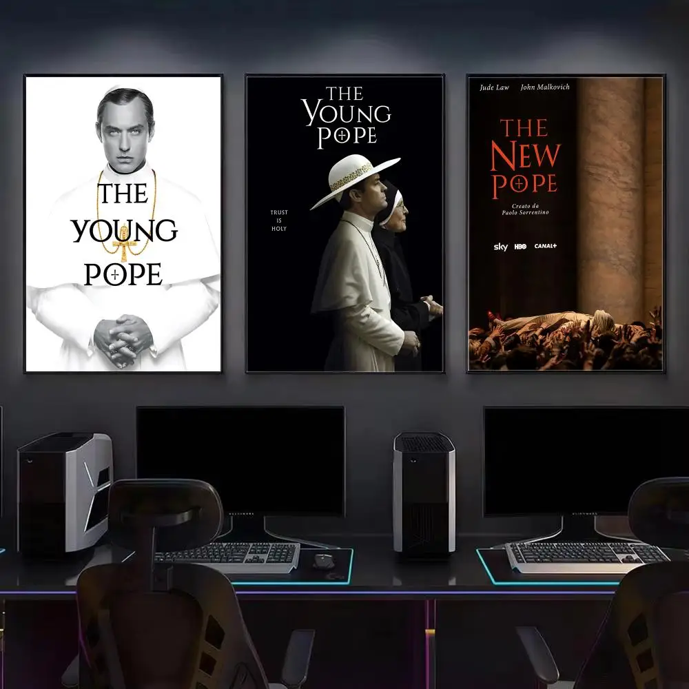 TV T-The Young Pope-e Poster HD Wall Art Print, Self-adhesive Poster Sticker, Aesthetic Home Decor