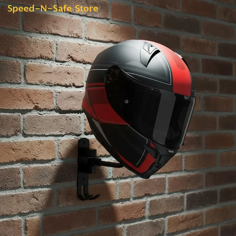 

Multi Unctional Helmet Holder 180° Rotatable Motorcycle Helmet Moto Accessories Claw Hook Wall Mounted For Hanging Hat Jacket