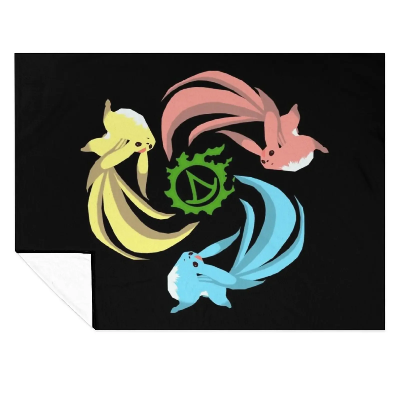 

FFXIV Summoner - Carbuncles Throw Blanket Plush Decoratives Beach heavy to sleep Blankets