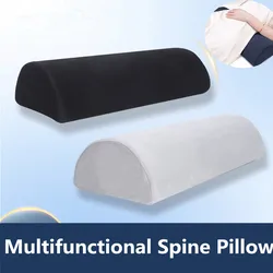 Half Moon Bolster Semi-Roll Pillow Ankle and Knee Support Elevation Back Lumbar Neck Relief Pain Quality Memory Foam Filling