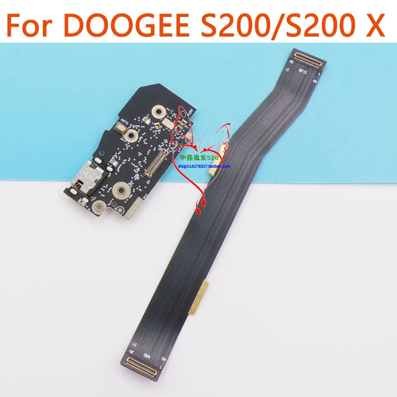 

New Original DOOGEE S200/X/S200X USB Charging Board Base with Main FPC Smart Phone Charge Port Board for DOOGEE S200