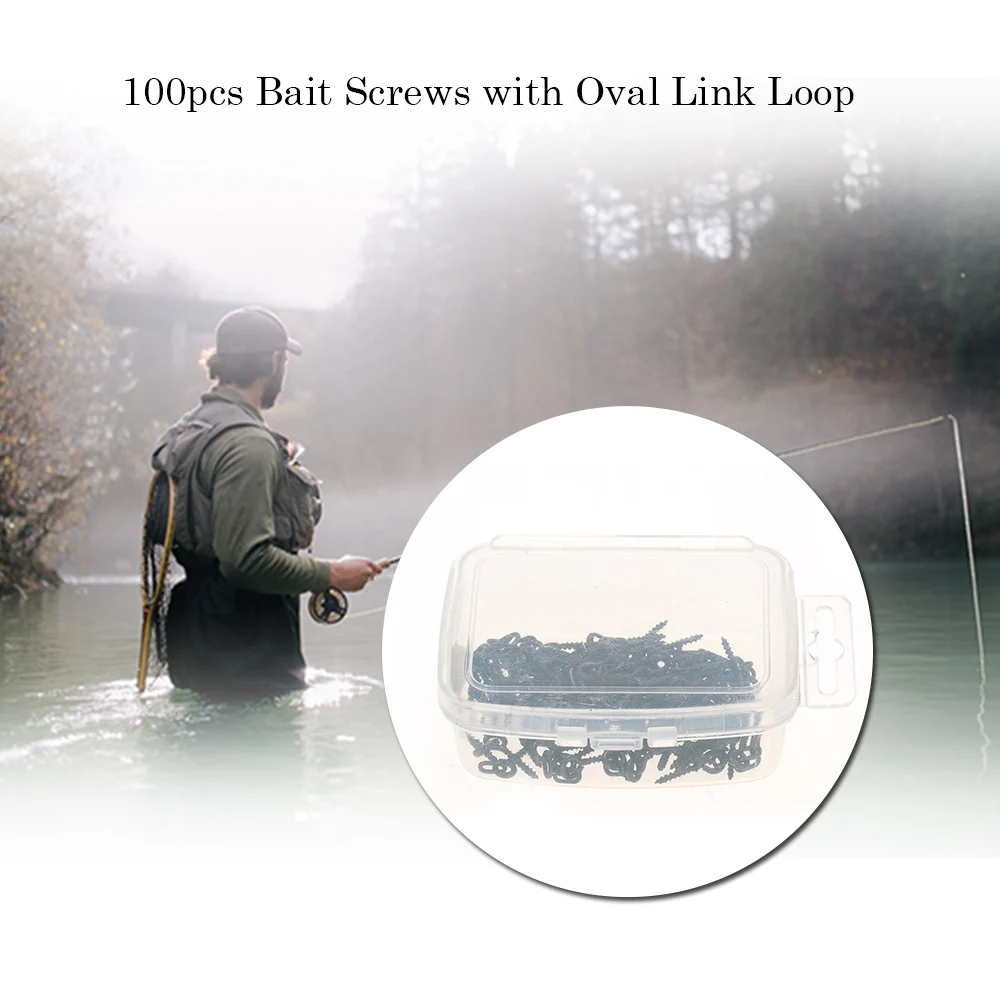 100 stücke 14mm Boilies Köders ch rauben mit ovalen Glieder schlaufen drehbar Karpfen Angeln Terminal Rig Pop-Ups Tackle für Angel werkzeug – Detail 11