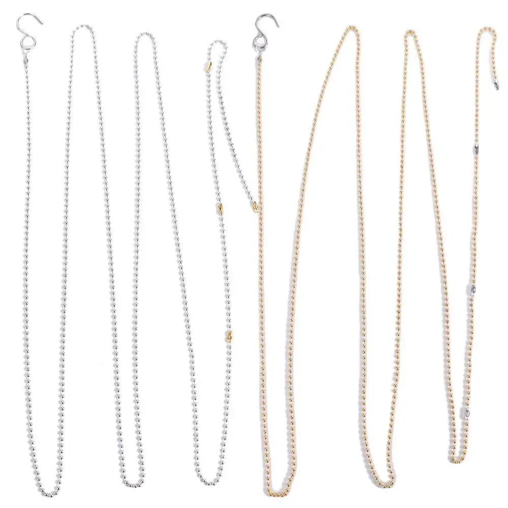

2.5m/8.2ft Volleyball Net Height Chain Measure Tool with Hooks Volleyball Measure Chain Standard Gold Silver Outdoor Training