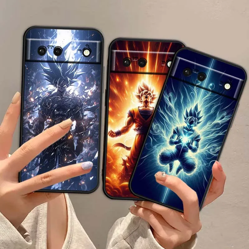 

Art Dragon Ball Cool Creative For Google Pixel 9a 9 8A 8 7 7A 6 6A Pro XL 2024 5G Black Soft TPU Silicone Cover Phone Case