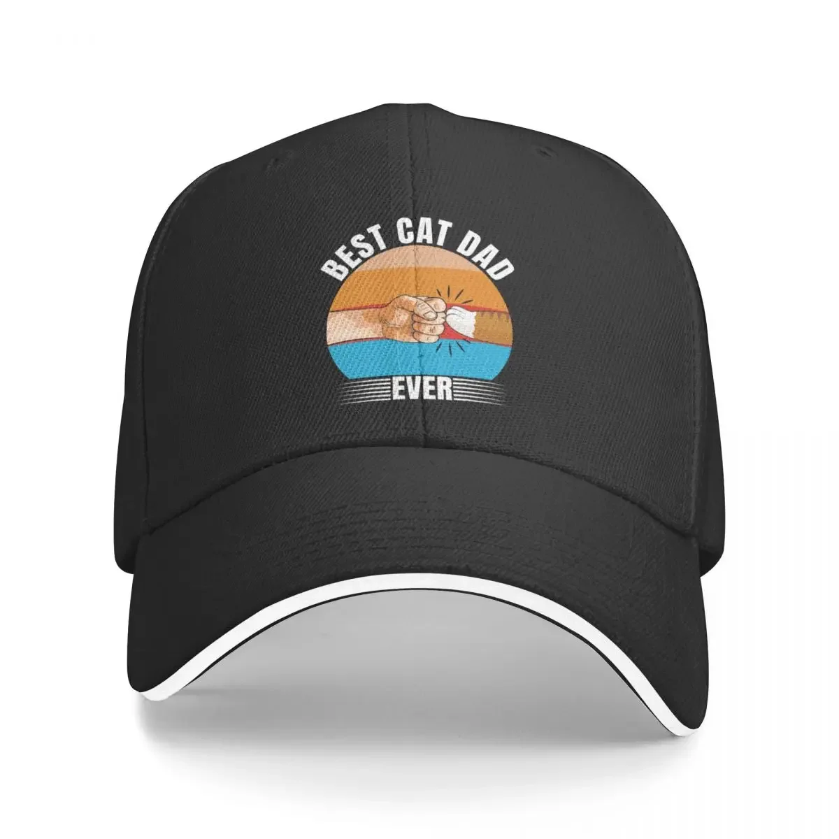 Best Cat Dad Ever Baseball Cap Golf Cap Hip Hop fashionable tea Hat Woman Men's