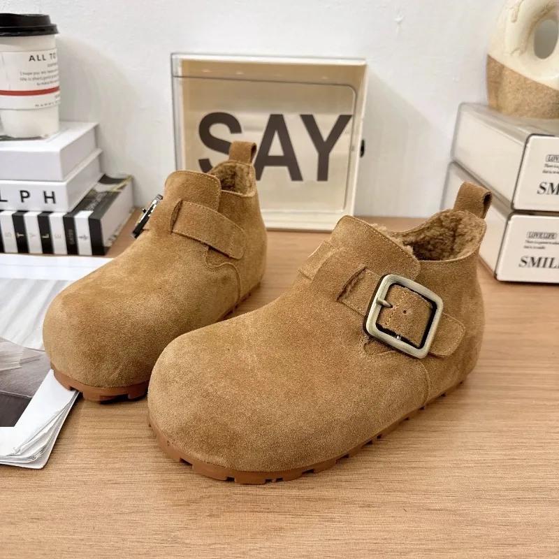 

2025 NEW Women's High Quality Best Selling Simple Ankle Boots Suede Fashion Casual Sport Boot for Woman Snow Boots