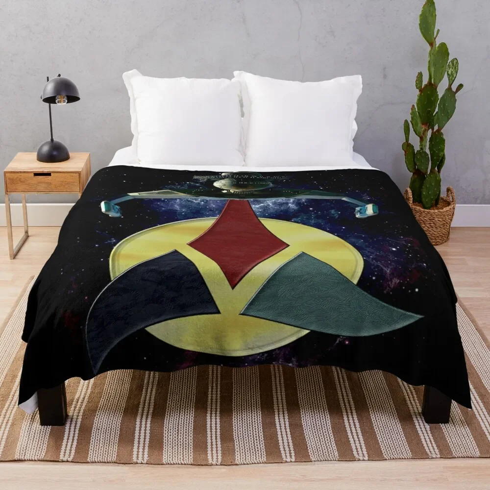 KLINGON HEART OF VIRTUE Throw Blanket Softest cosplay anime blankets and throws Cute Plaid Blankets