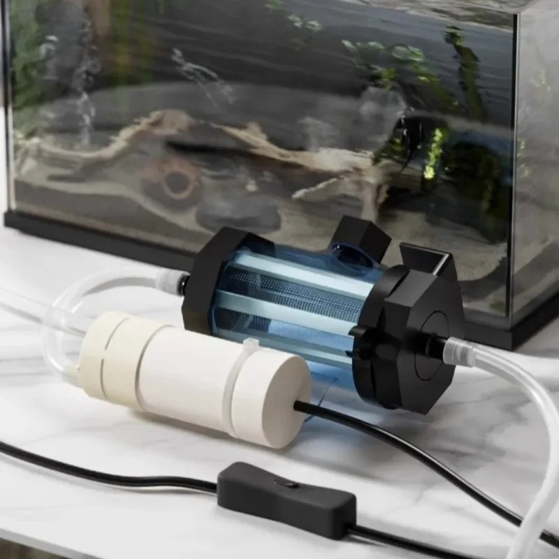 USB‑Powered Aquarium Water Changer 280GPH Electric Feces Suction Pump Detachable Extension Tube For Fish Tank Aquatic Supplies