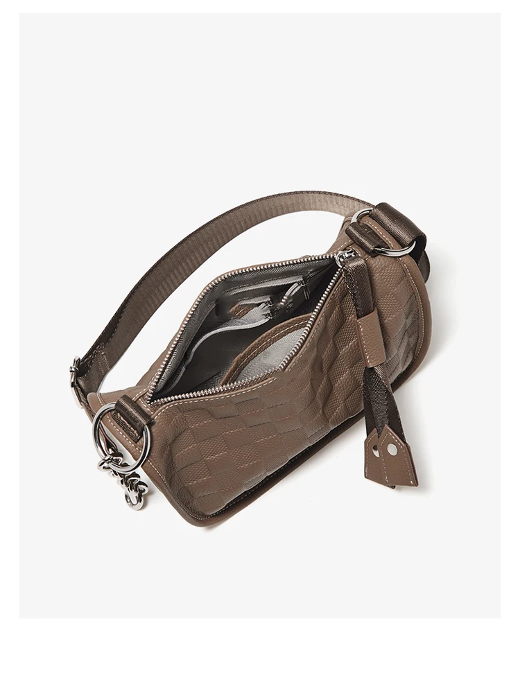 FOXER Damen Leder Sling Umhängetasche Mädchen Kleine Umhängetasche Handtasche – Detail 7
