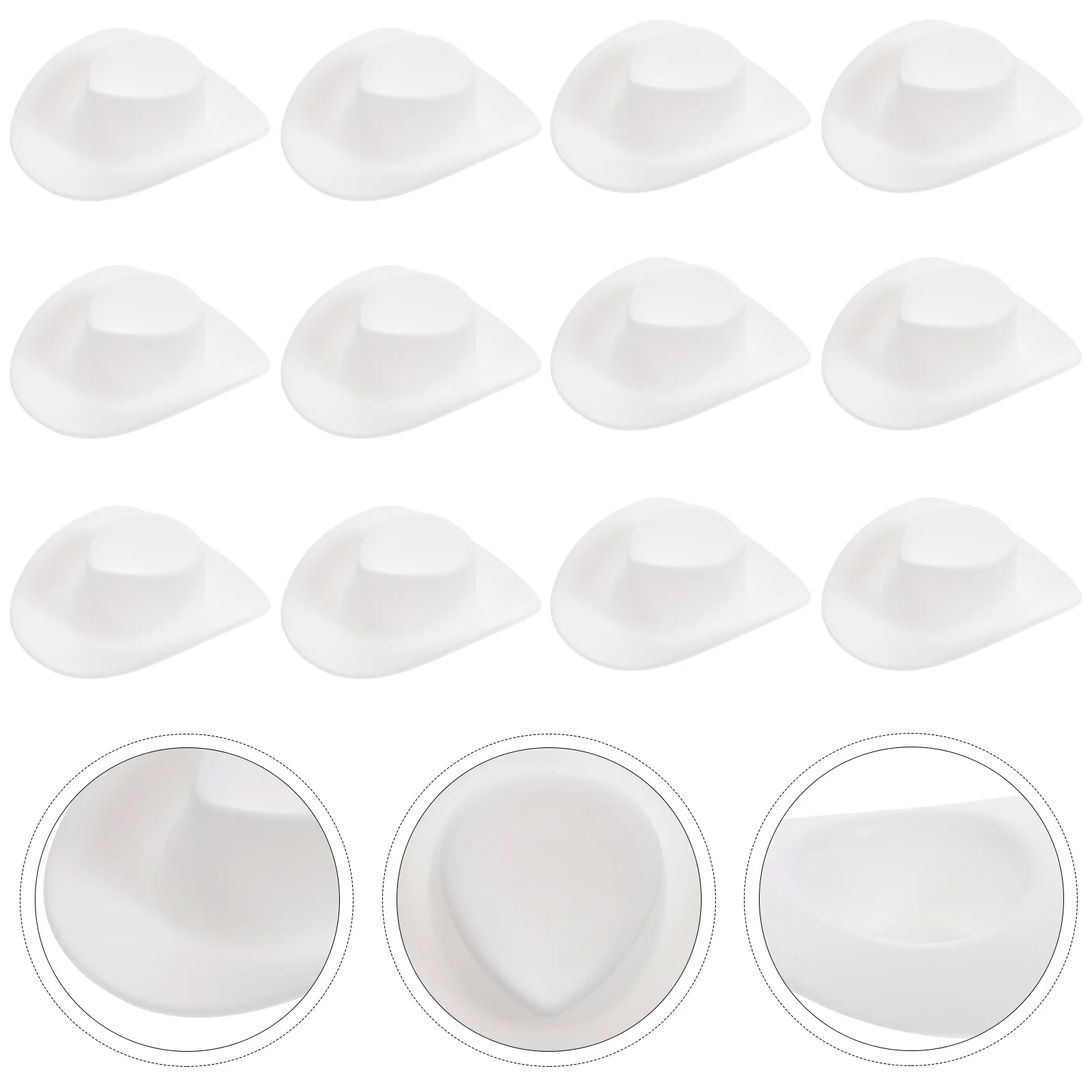 20Pcs Miniature Hats Delicate Colors Pretend Play Craft Supplies Long Lasting Decor Mini Hat Model Hat Model Pretend Play Toy