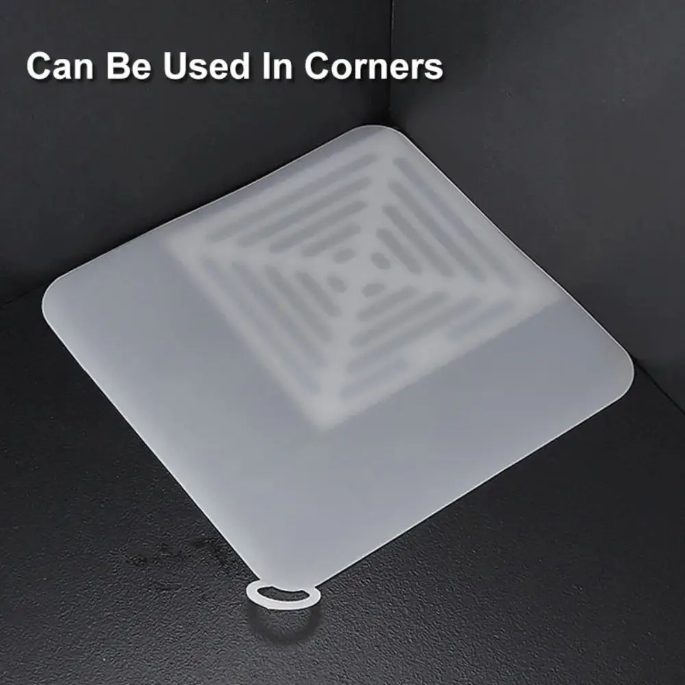 Insect-proof Thick Silicone Floor Drain Sewer Pipe Transparent Deodorant Cover Invisible Design Block Odors Floor Cover Bathroom