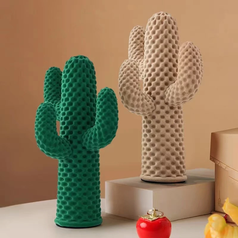 Cactus Sculpture Kawaii Living Room Desktop Decoration Accessories Nordic Simulated Plant Sculpture Desktop Ornament Gifts