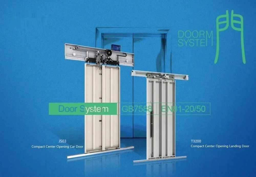 

ECONOMICAL ELEVATOR LANDING DOOR WITH COMPACT STRUCTURE HALL DOOR