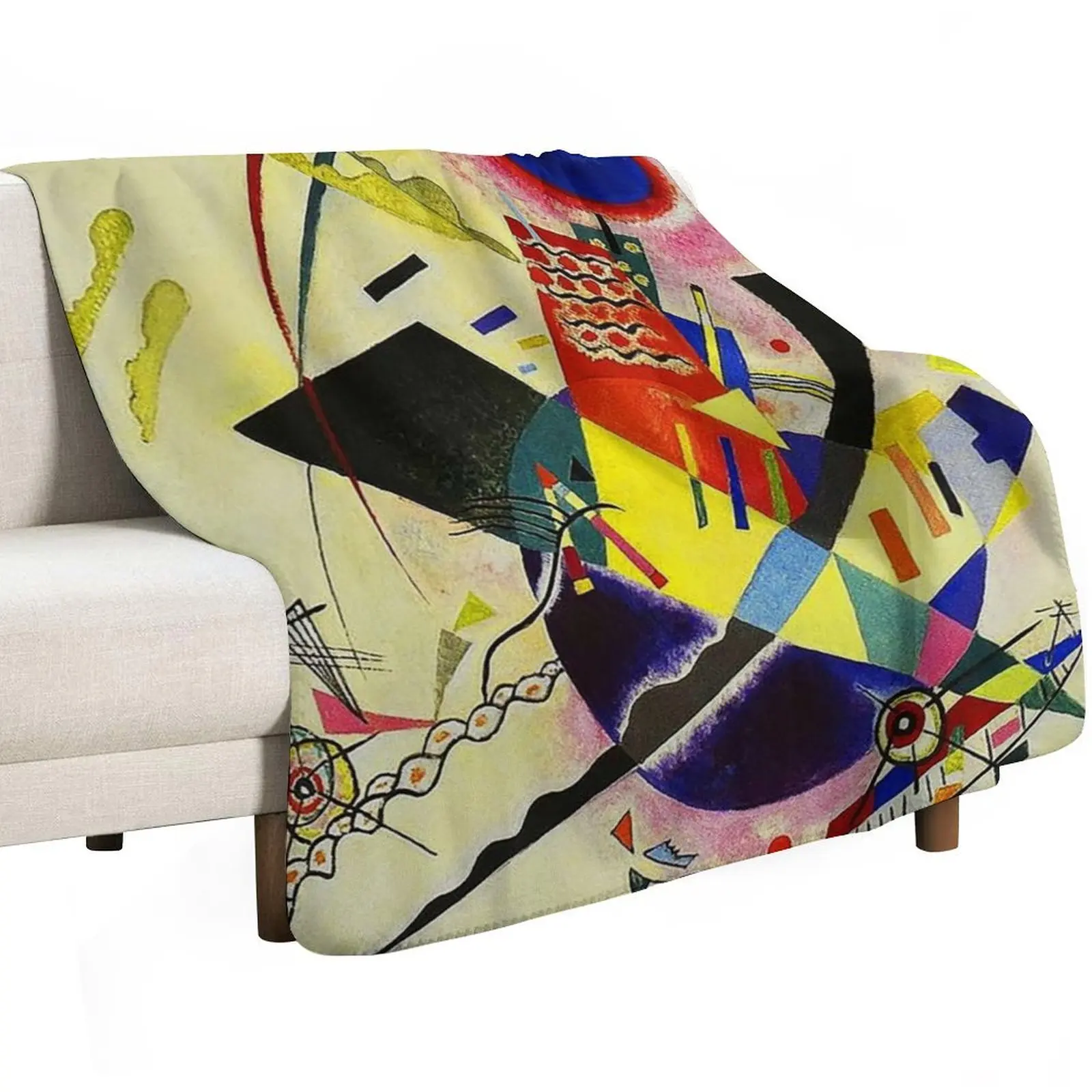 Wassily Kandinsky Throw Blanket blankets and throws Flannel Fabric Camping Decorative Beds Furry for babies Blankets