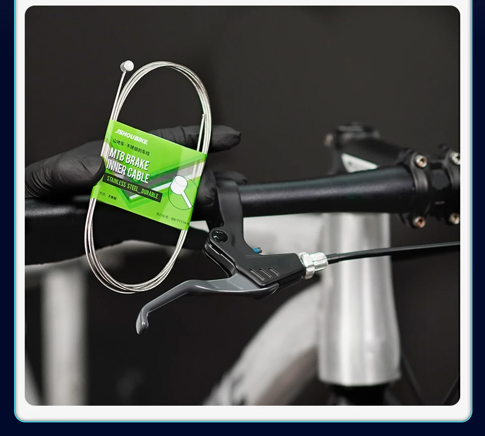 JSHOUBIKE 1/2/20 Stück MTB/Rennrad Innen-Schalt- und Bremsseil 2,1 m/2,3 m/5 m, robustes Edelstahlseil für Renn- und Mountainbikes – Detail 10
