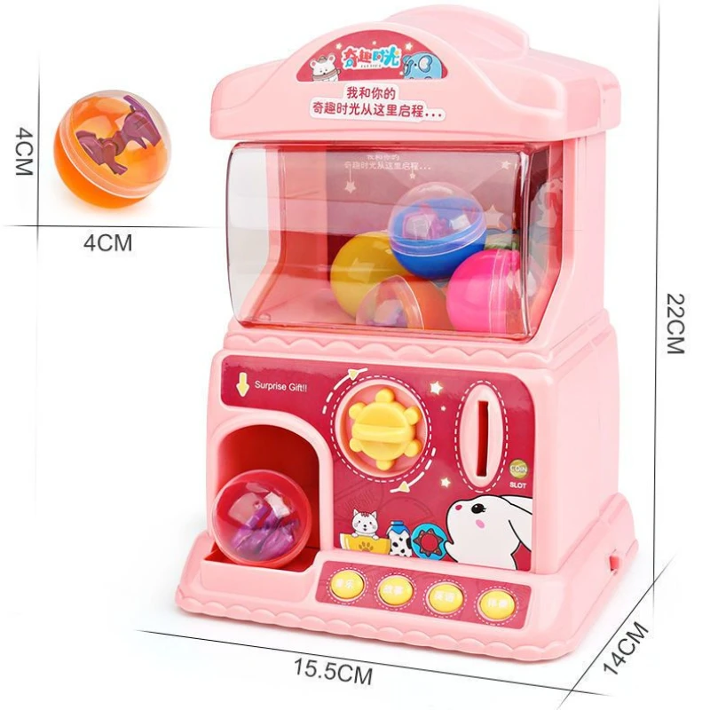 Children's Electric Gashapon Machine Coin-operated Candy Game Machine Early Education Learning Machine Play House Girl Gift