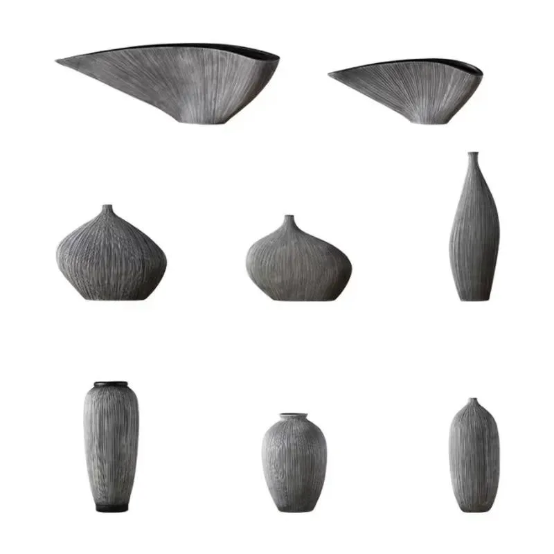 Nordic creative resin vase modern simple home decoration handmade vase hotel restaurant desktop decoration