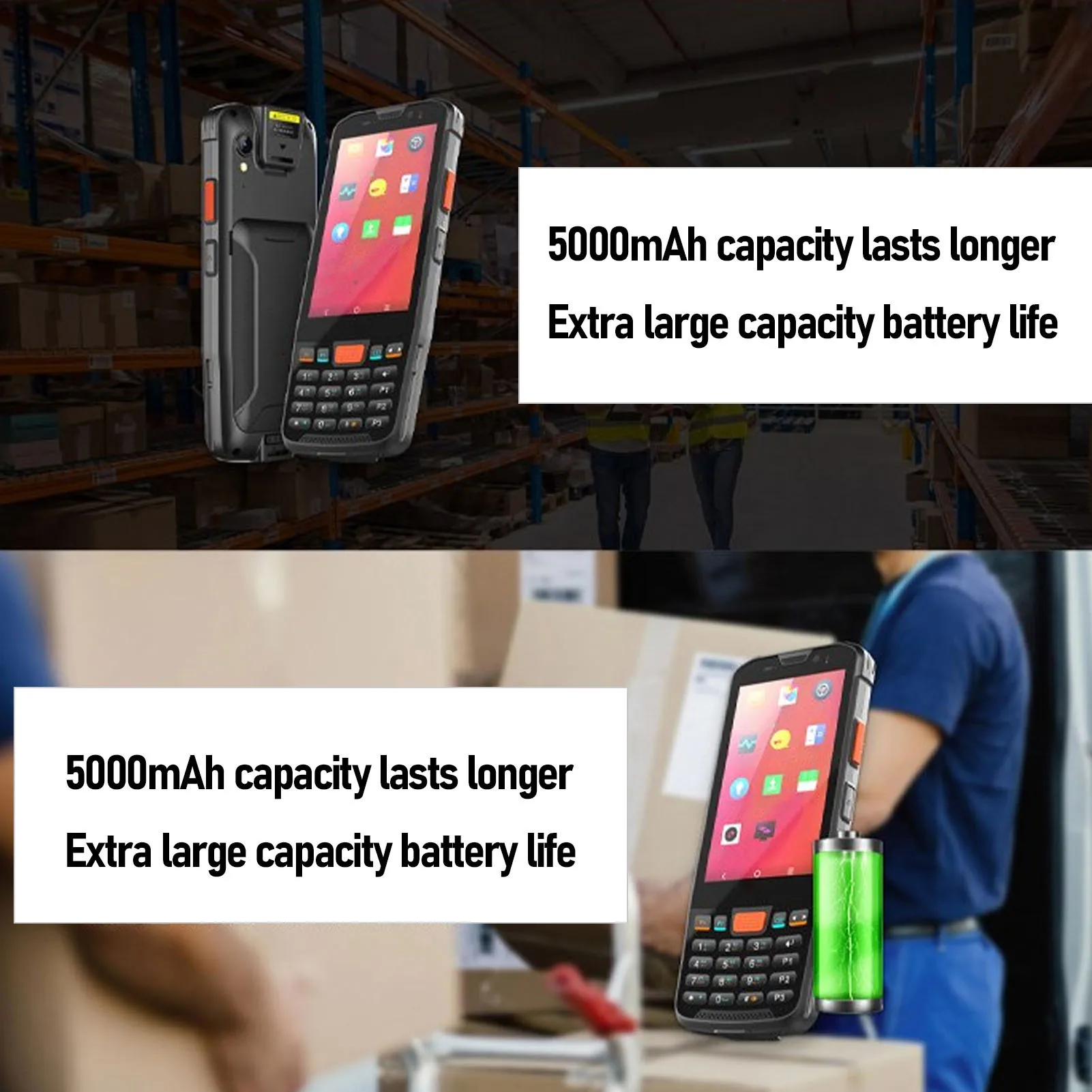4g handheld 4 polegada tela lcd scanner terminal coletor de dados alta resolução código excelente capacidade de decodificação para logística