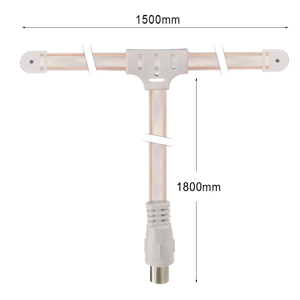 Superbat FM Dipole Antenna 75 ohm F Type Male PAL Plug Connector for Home Table Top Stereo Sound Radio Receiver Tuner